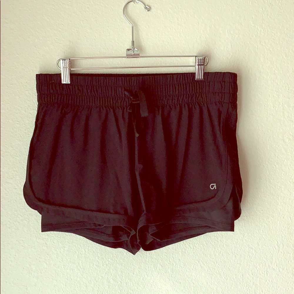 Gapfit black shorts 3” running lined compression